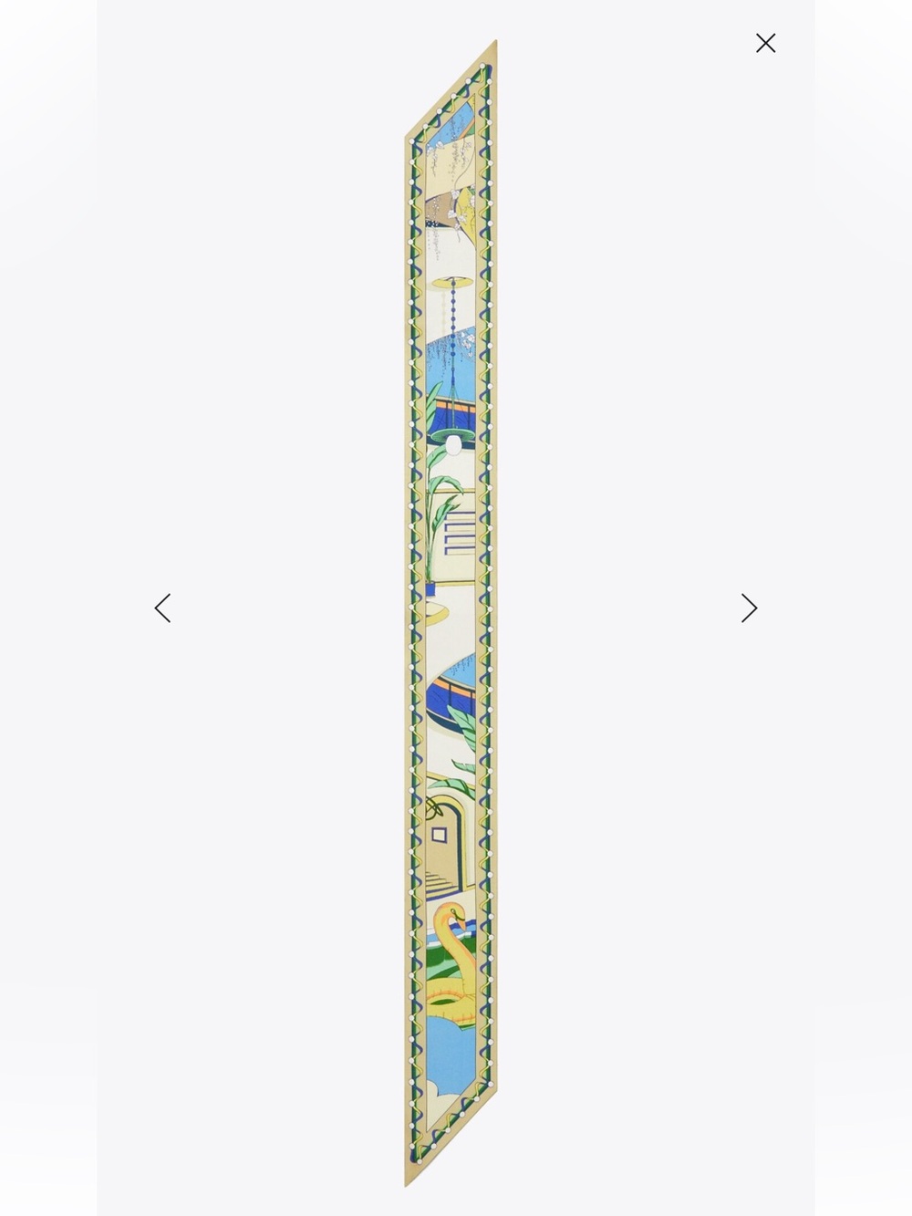 Tory Burch THE POOL RIBBON TIE - 100% silk - Picture 6 of 9